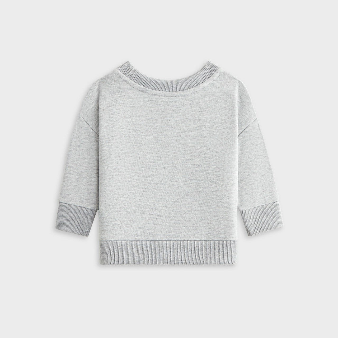 Kids Kith Kith Baby Long Sleeve Nelson Crew - Light Heather Grey