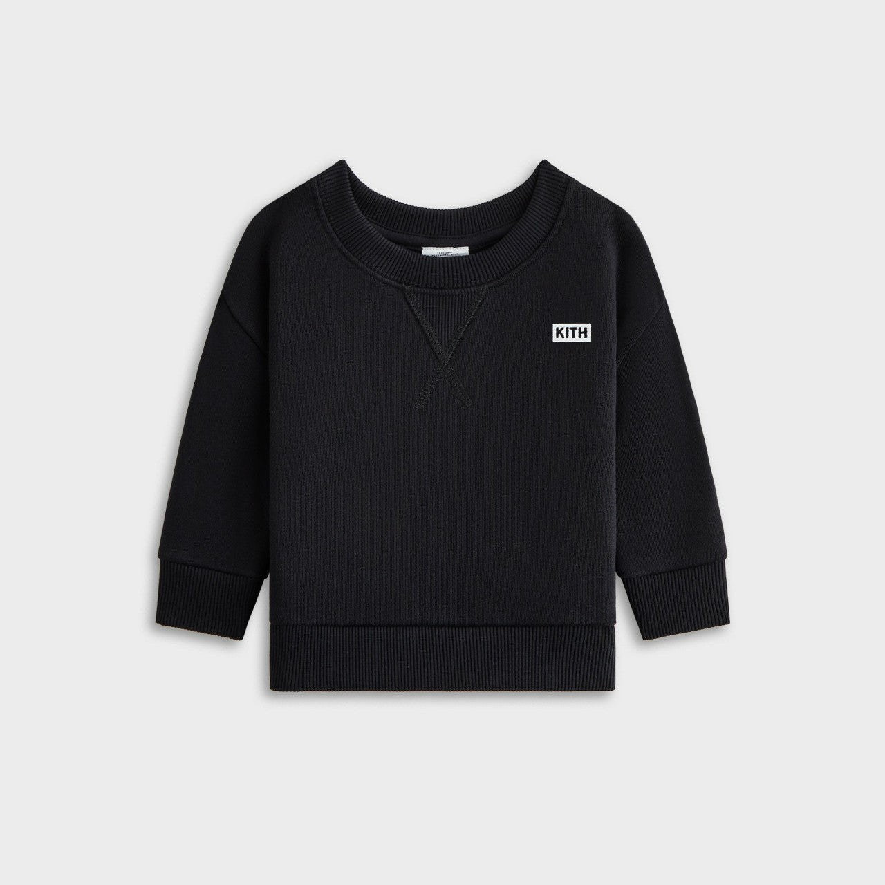 Kids Kith Kith Baby Long Sleeve Nelson Crew - Black
