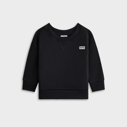Kids Kith Kith Baby Long Sleeve Nelson Crew - Black