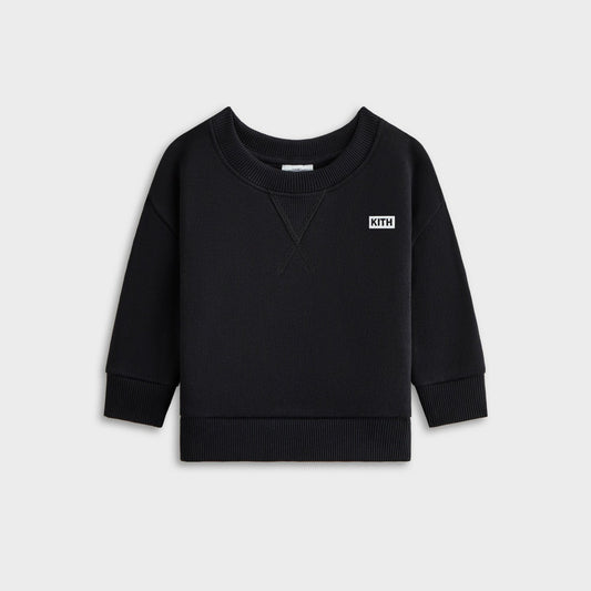 Kids Kith Kith Baby Long Sleeve Nelson Crew - Black