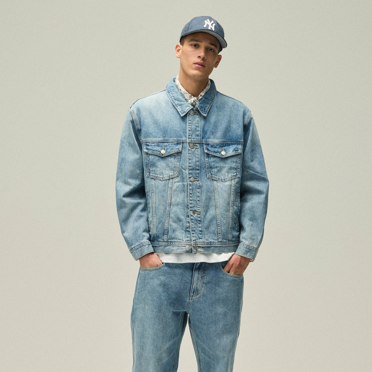 Men Kith Kith Centre Denim Jacket - Dark Indigo