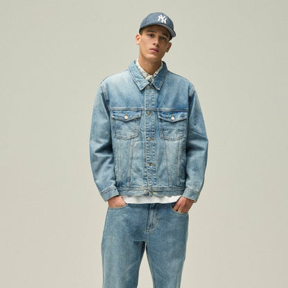 Men Kith Kith Centre Denim Jacket - Dark Indigo