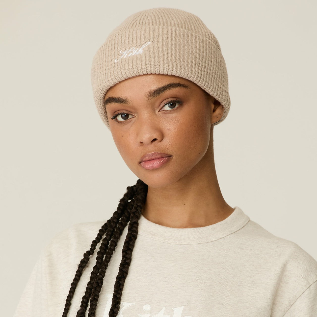 Women Kith Kith Women Script Mia Beanie - Bare