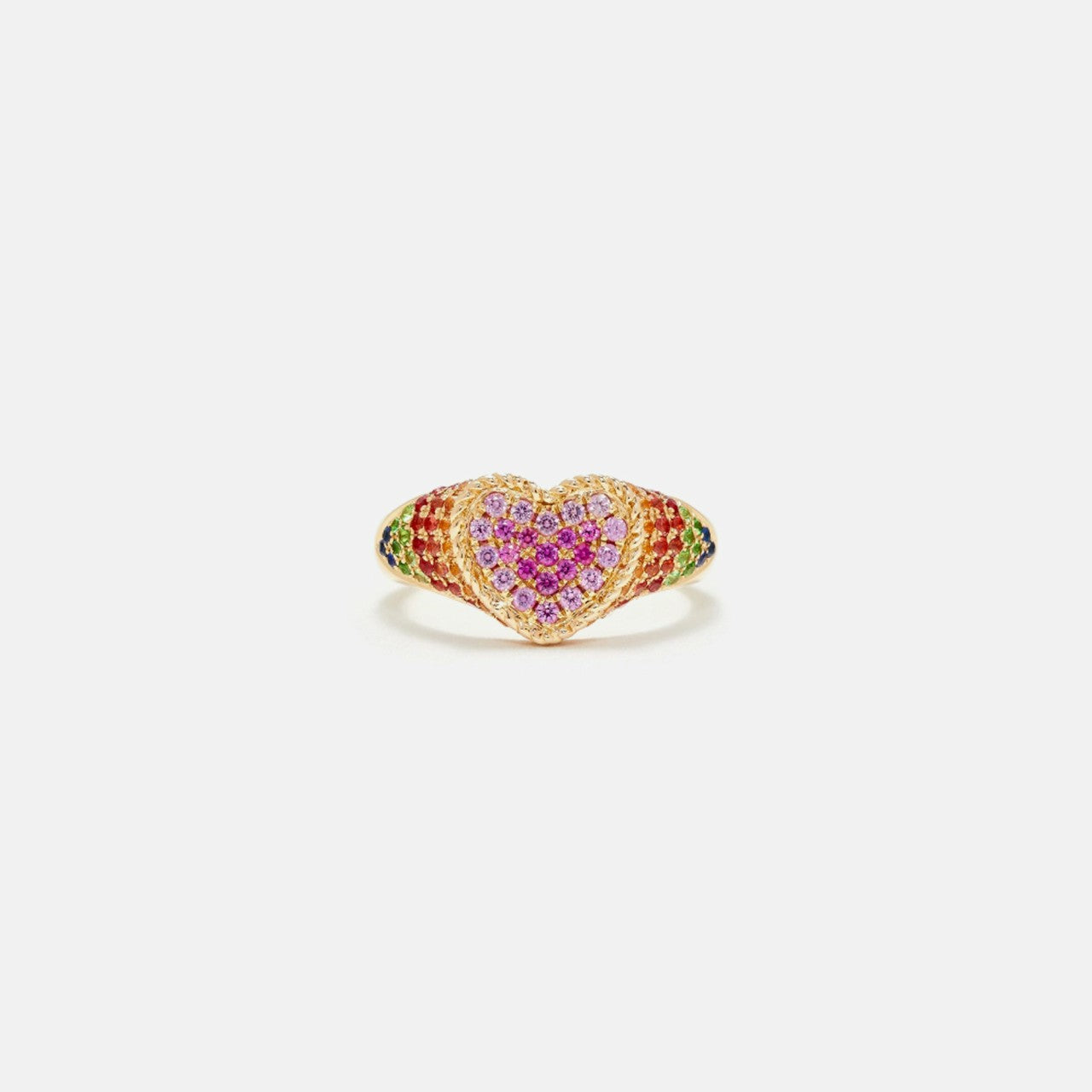 Women Kith Yvonne Leon Baby Chevalier Coeur Rainbow Ring - Multi