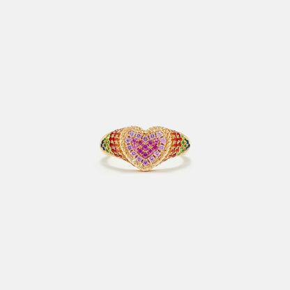 Women Kith Yvonne Leon Baby Chevalier Coeur Rainbow Ring - Multi