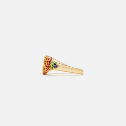 Women Kith Yvonne Leon Baby Chevalier Coeur Rainbow Ring - Multi