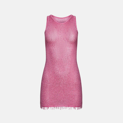 Women Kith Asta Resort Natlaia Dress - Azaelia Sequin Pink