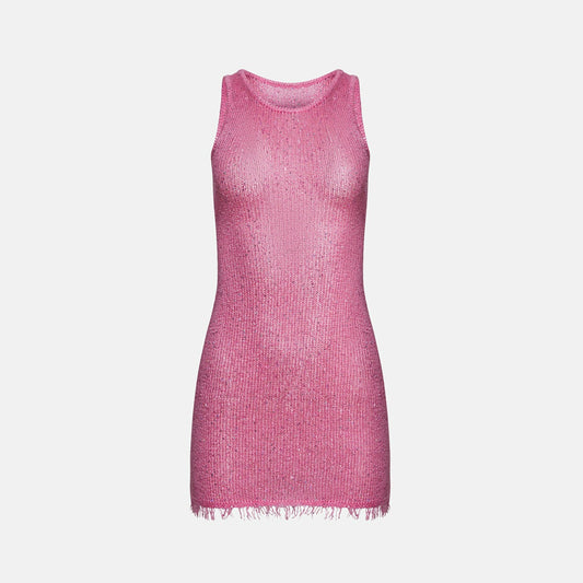 Women Kith Asta Resort Natlaia Dress - Azaelia Sequin Pink