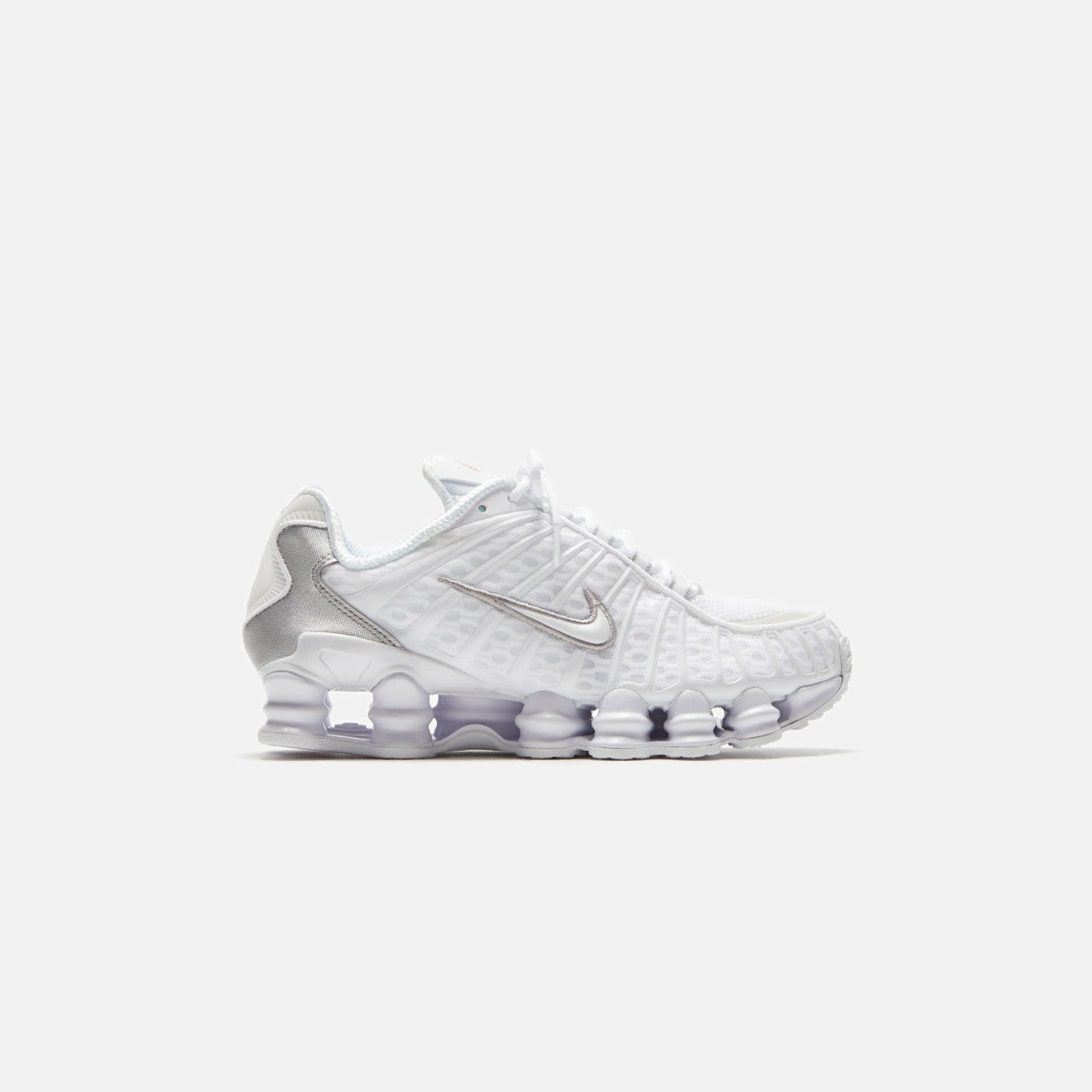 Men|Women Kith Nike WMNS Shox TL - White / Metallic Silver / Max Orange