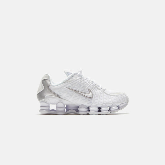 Men|Women Kith Nike WMNS Shox TL - White / Metallic Silver / Max Orange
