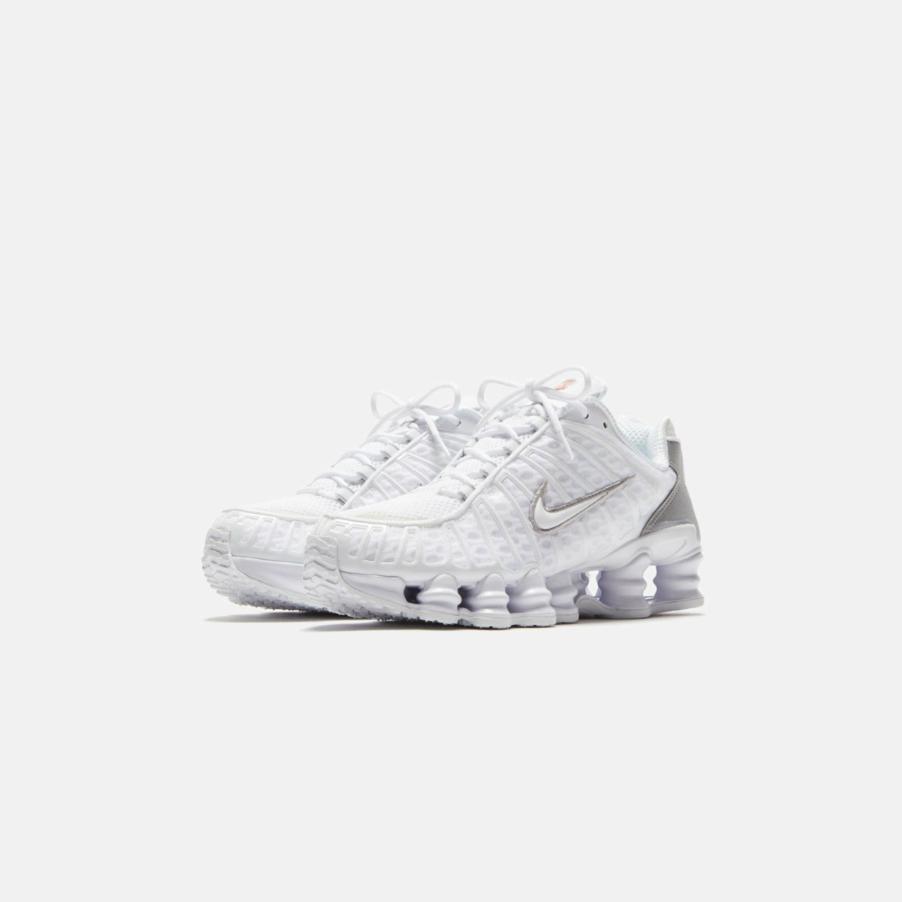 Men|Women Kith Nike WMNS Shox TL - White / Metallic Silver / Max Orange