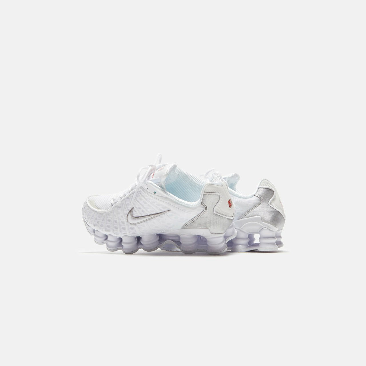 Men|Women Kith Nike WMNS Shox TL - White / Metallic Silver / Max Orange