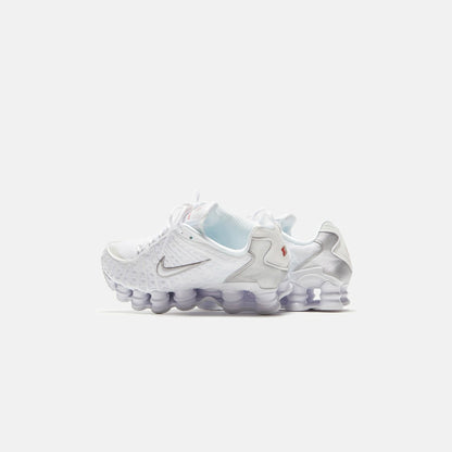 Men|Women Kith Nike WMNS Shox TL - White / Metallic Silver / Max Orange