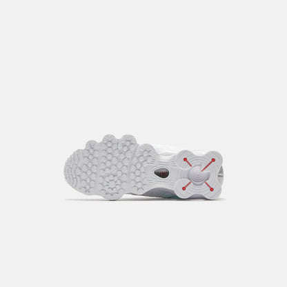 Men|Women Kith Nike WMNS Shox TL - White / Metallic Silver / Max Orange
