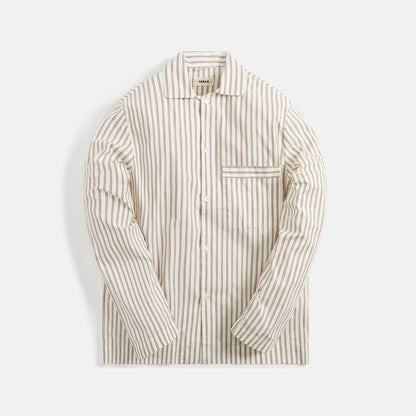 Men Kith Tekla Poplin Long Sleeve Pajama Shirt - Hopper Stripes