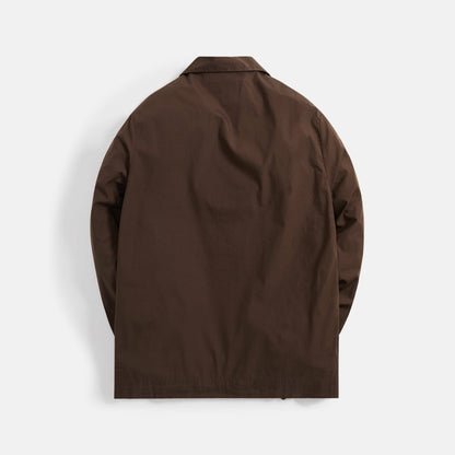 Men Kith Tekla Poplin Long Sleeve Pajama Shirt - Coffee