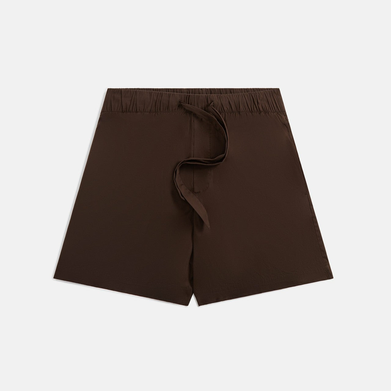 Men Kith Tekla Poplin Pajama Shorts - Coffee