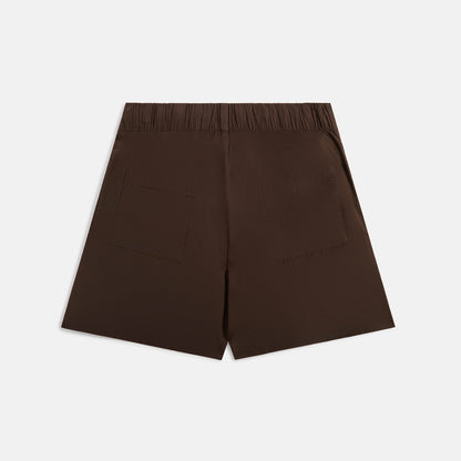 Men Kith Tekla Poplin Pajama Shorts - Coffee