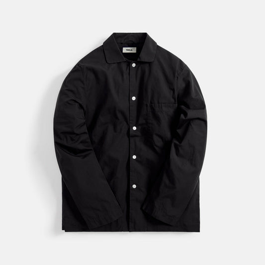 Men Kith Tekla Poplin Long Sleeve Pajama Shirt - Black