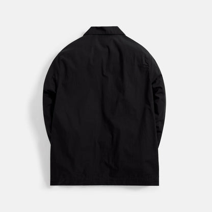 Men Kith Tekla Poplin Long Sleeve Pajama Shirt - Black