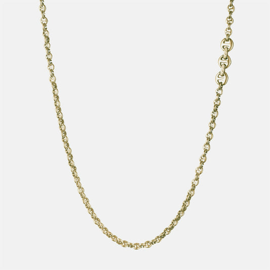 Women Kith Hoorsenbuhs 5MM Open-Link Necklace - Yellow Gold
