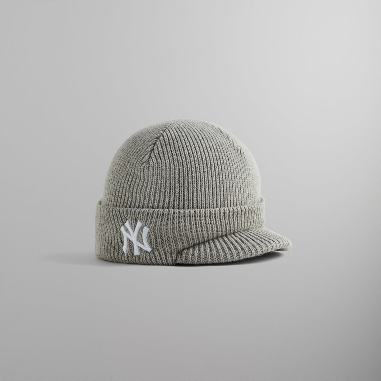 Men Kith Kith for the New York Yankees Visor Beanie - Light Heather Grey
