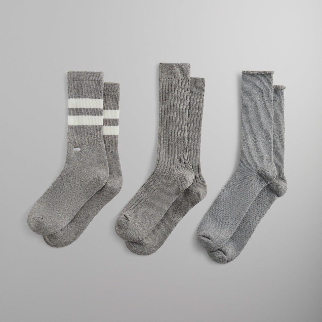 Men Kith Kith Three Pack Mixed Cotton Socks - Multi