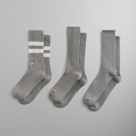 Men Kith Kith Three Pack Mixed Cotton Socks - Multi