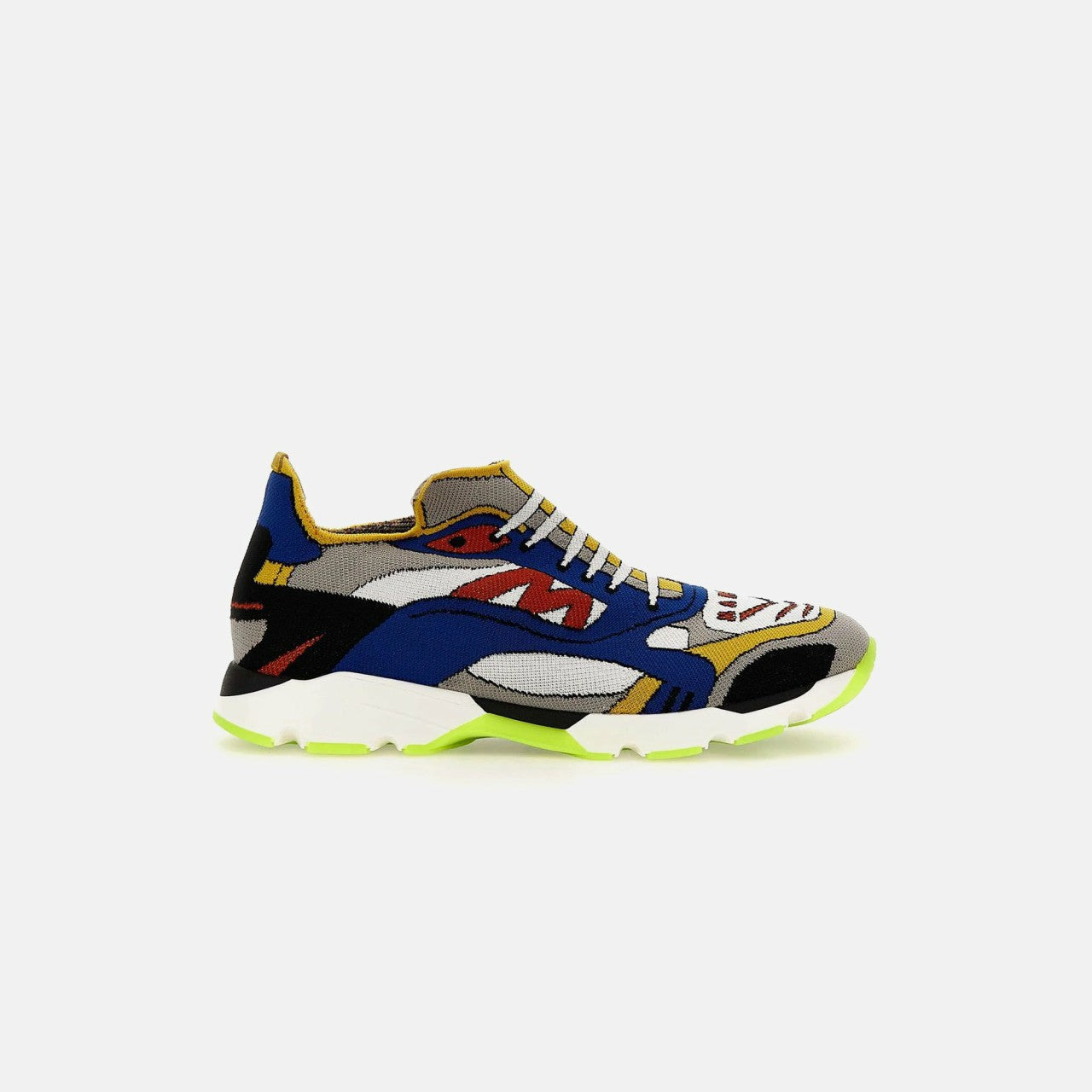 Men|Women Kith Marni Sneakers - New Jacquard Blue / White / Red