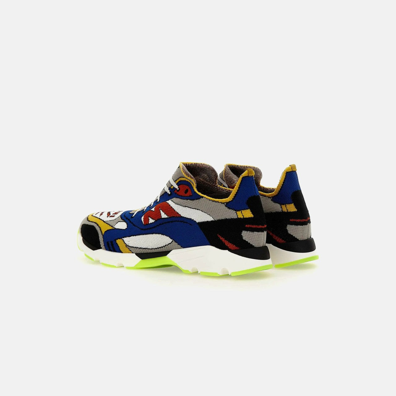 Men|Women Kith Marni Sneakers - New Jacquard Blue / White / Red