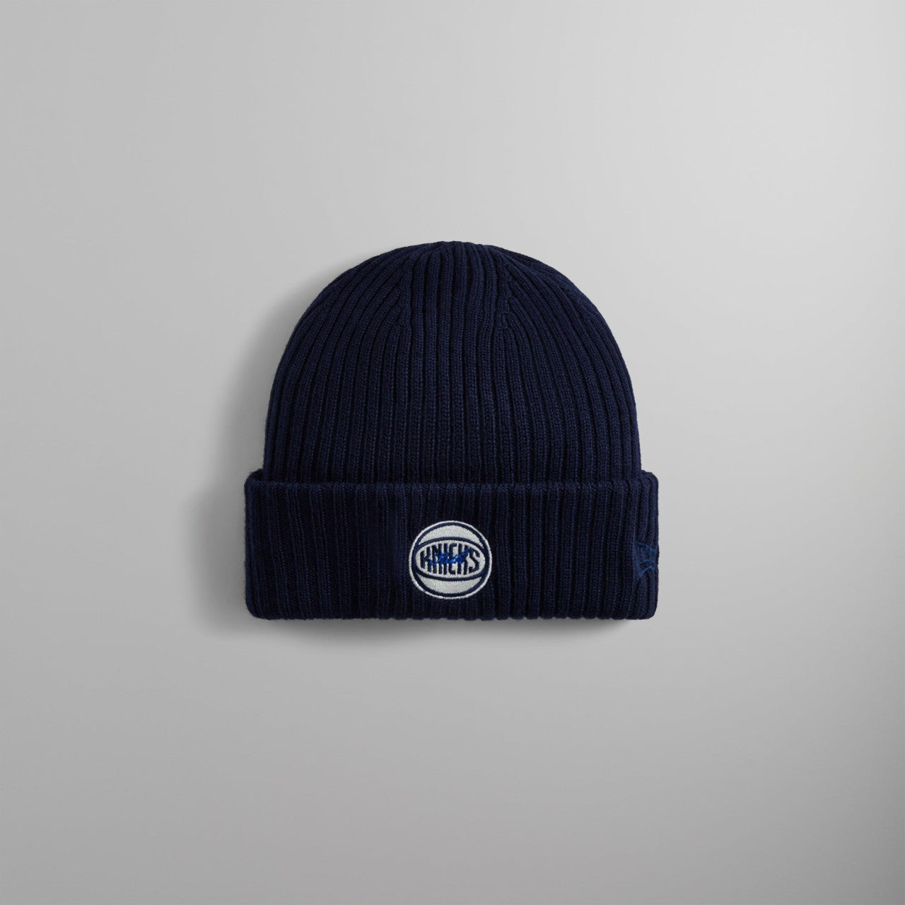 Men Kith Kith for the New York Knicks Retro Logo Beanie - Nocturnal