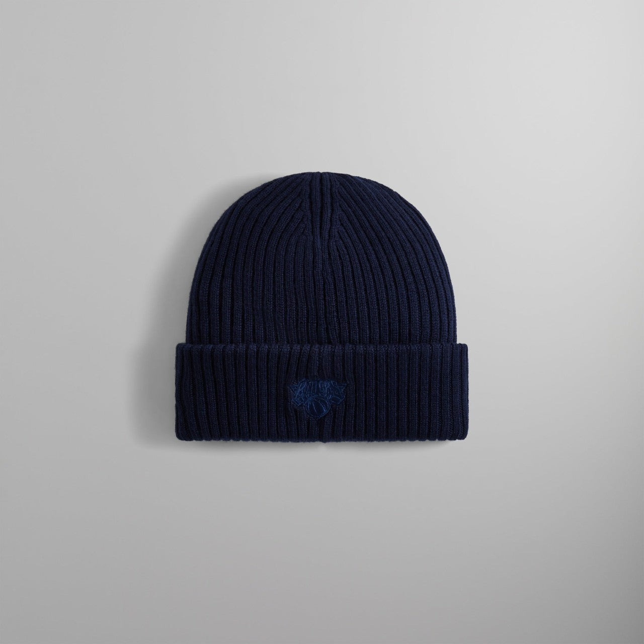 Men Kith Kith for the New York Knicks Retro Logo Beanie - Nocturnal
