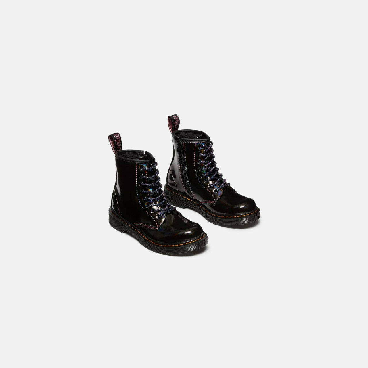 Kids Kith Dr. Martens Junior 1460 - Black Rainbow Patent