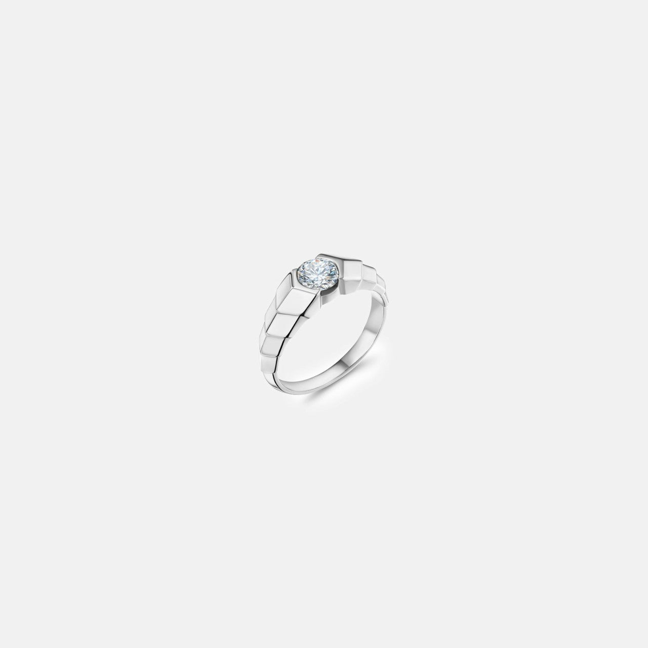 Women Kith VL Cepher Arris Ring - White Gold
