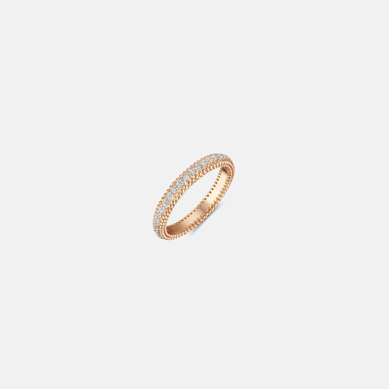 Women Kith VL Cepher Perpes Ring with Pave Diamonds - Rose Gold