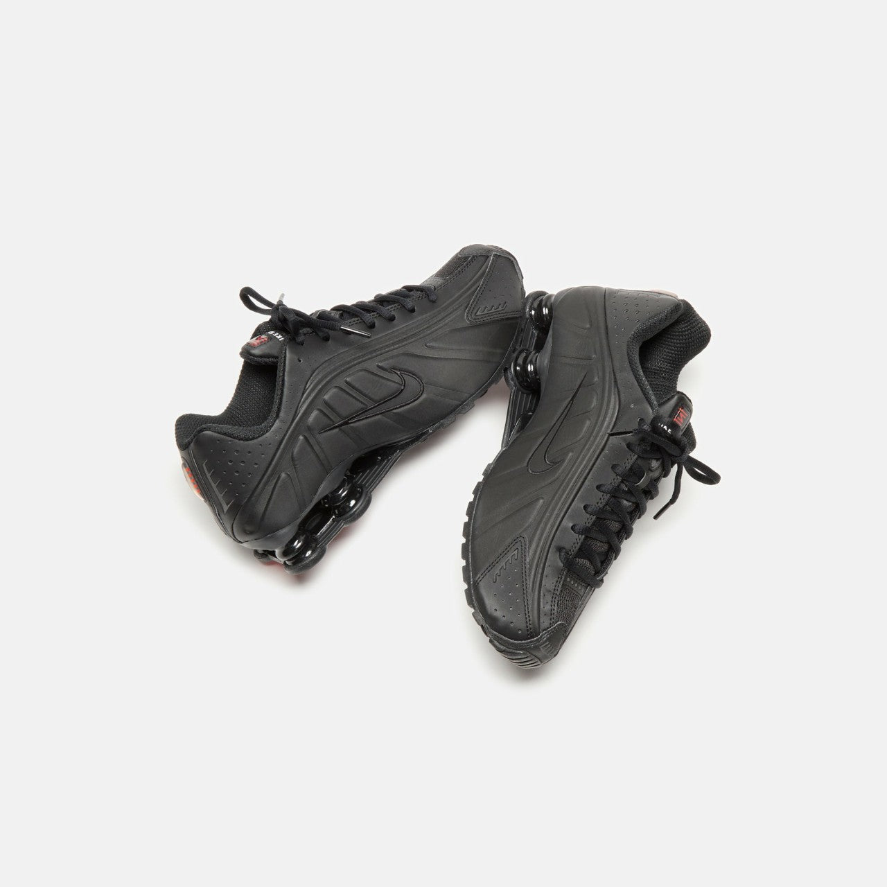 Women Kith Nike WMNS Shox R4 - Black / Black / Max Orange