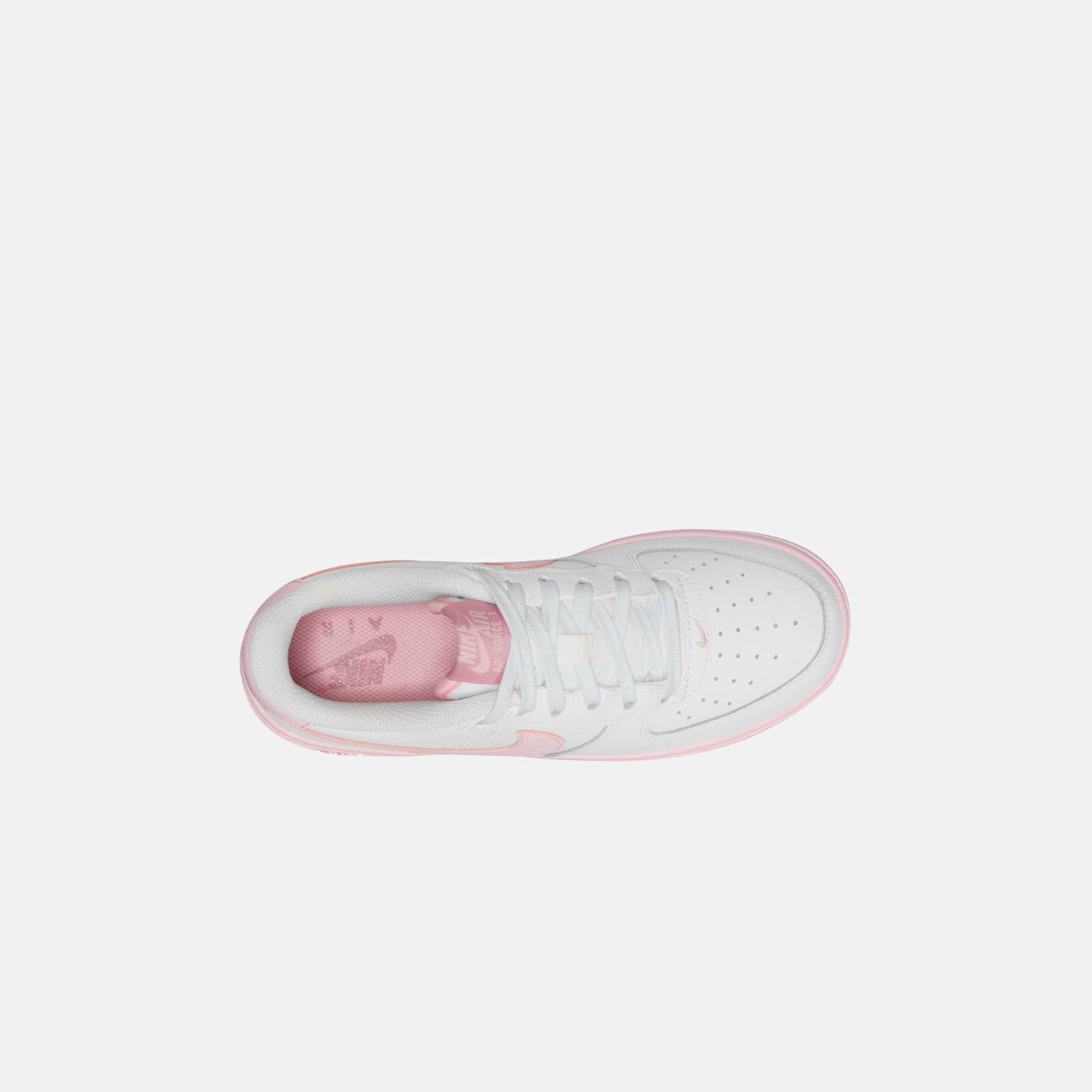 Kids Kith Nike GS Air Force 1 LV8 - White / Pink Foam