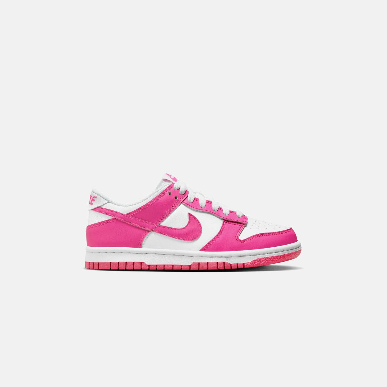 Kids Kith Nike GS Dunk Low - White / Laser Fuchsia