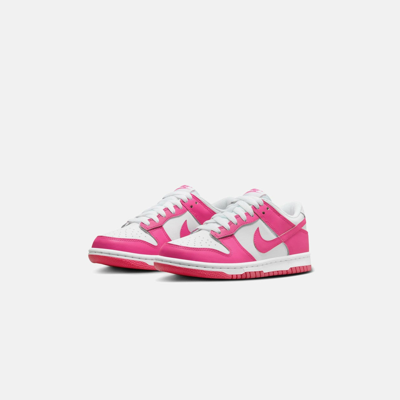 Kids Kith Nike GS Dunk Low - White / Laser Fuchsia