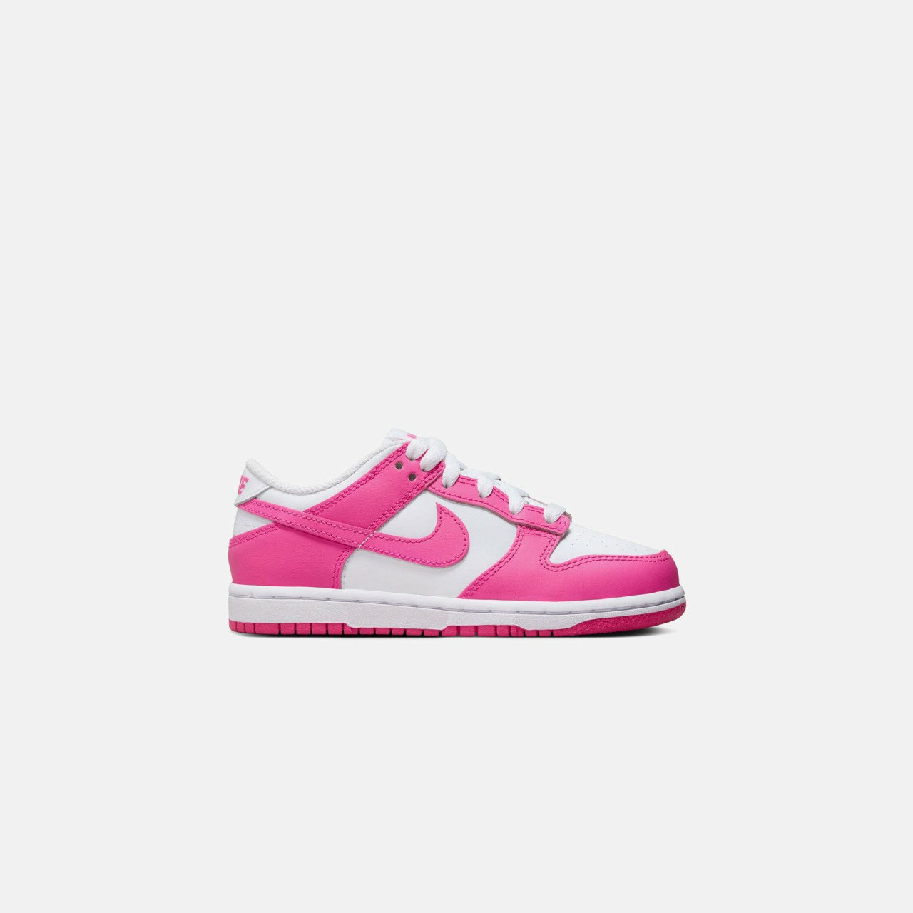 Kids Kith Nike PS Dunk Low - White / Laser Fuchsia