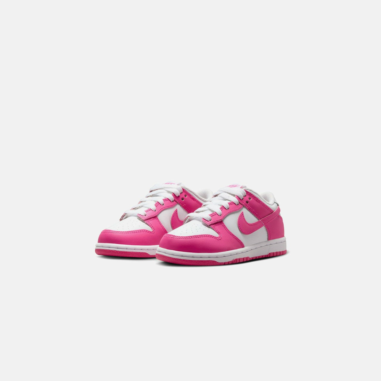Kids Kith Nike PS Dunk Low - White / Laser Fuchsia