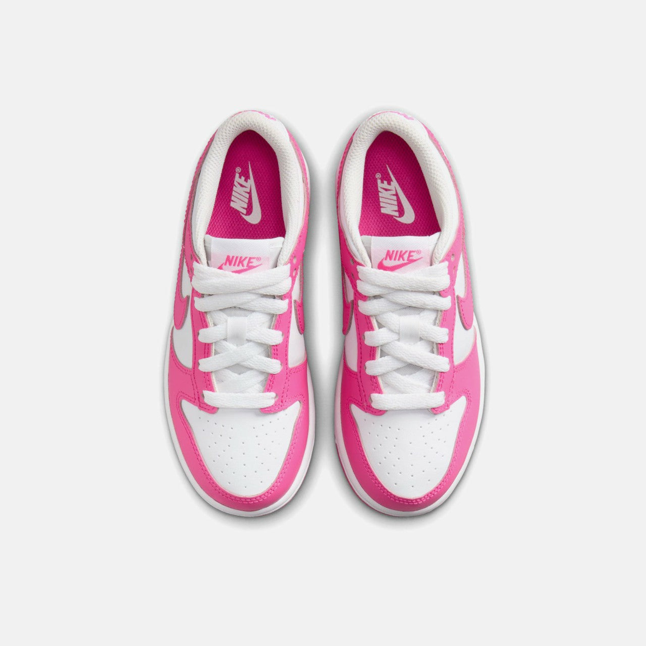 Kids Kith Nike PS Dunk Low - White / Laser Fuchsia