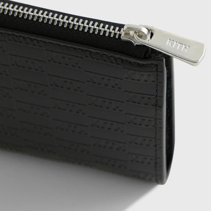 Men Kith Kith Monogram Half Zip Wallet - Black