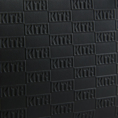 Men Kith Kith Monogram Half Zip Wallet - Black