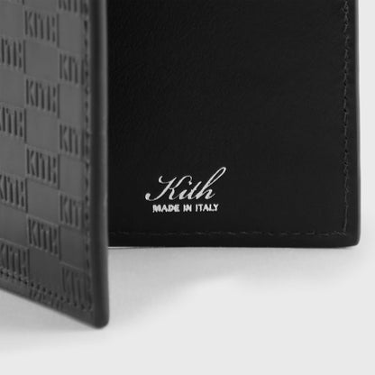 Men Kith Kith Monogram Bi-Fold Wallet - Black