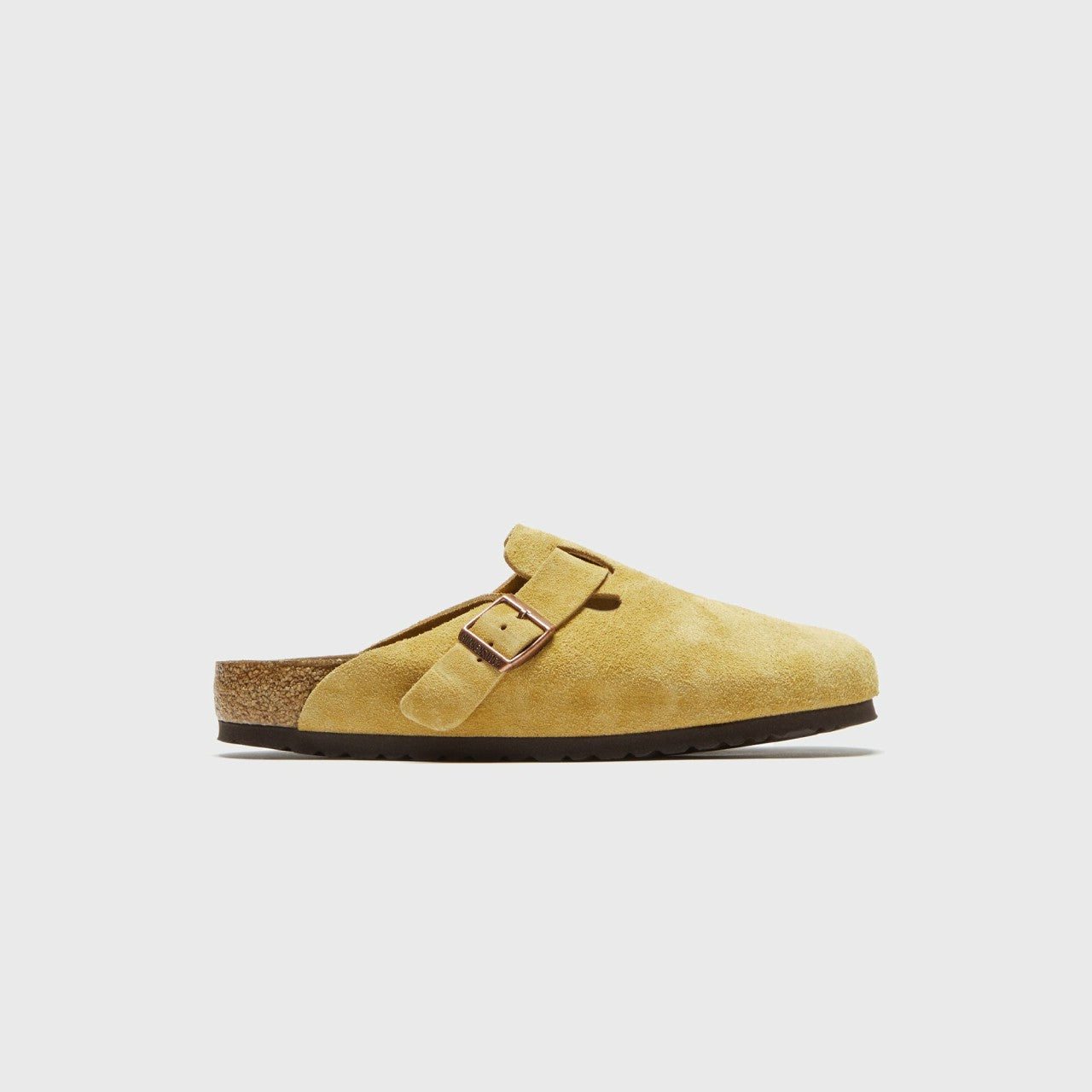 Men|Women Kith Birkenstock Boston Suede - Latte Cream