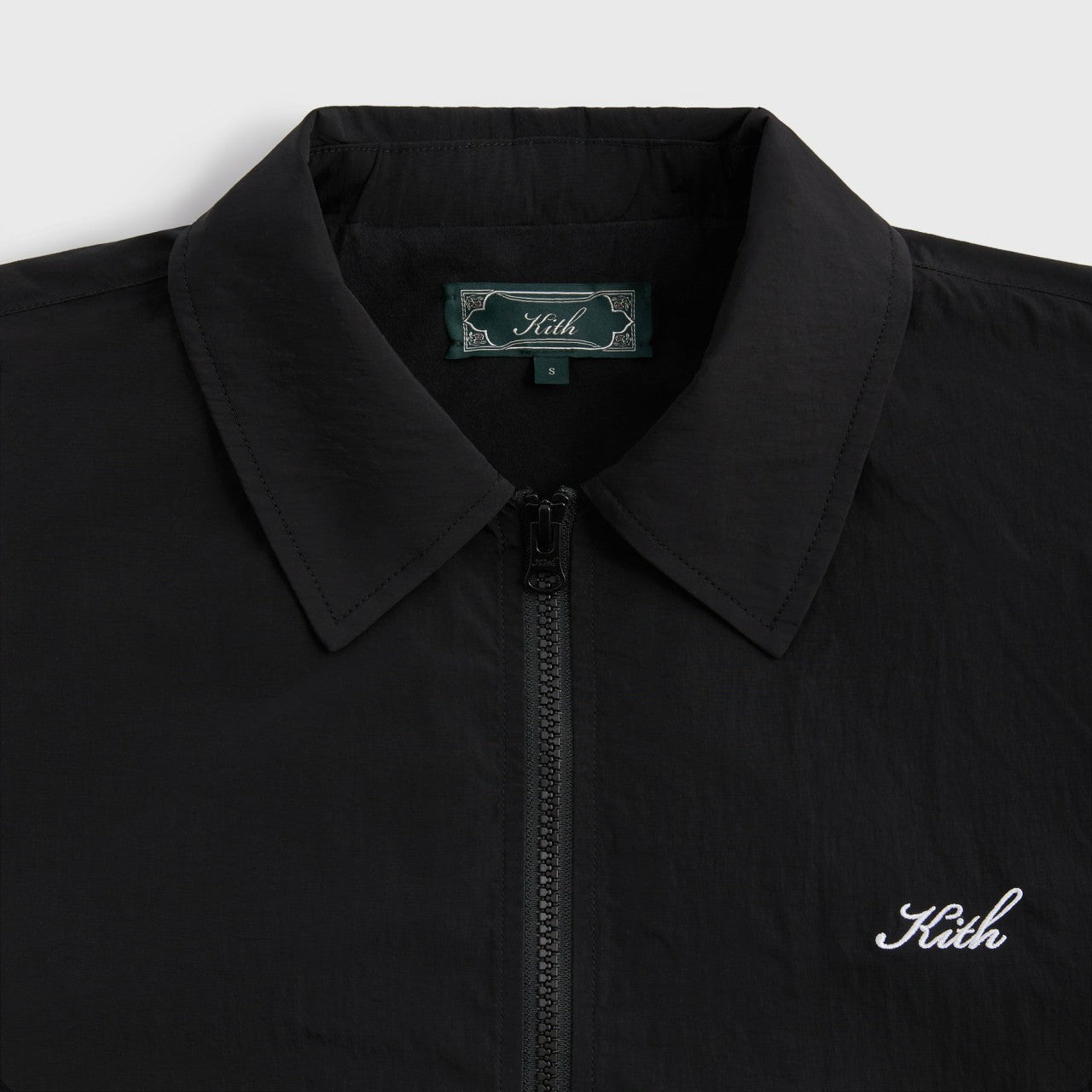 Men Kith Kith Wrinkle Nylon Jonas Coaches Jacket - Black
