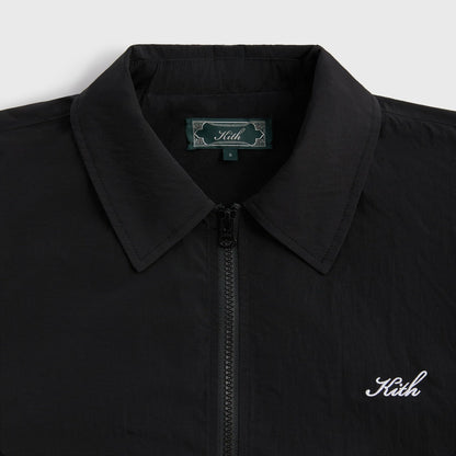 Men Kith Kith Wrinkle Nylon Jonas Coaches Jacket - Black