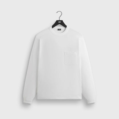 Men Kith Kith Long Sleeve Leonard Pocket Tee - White