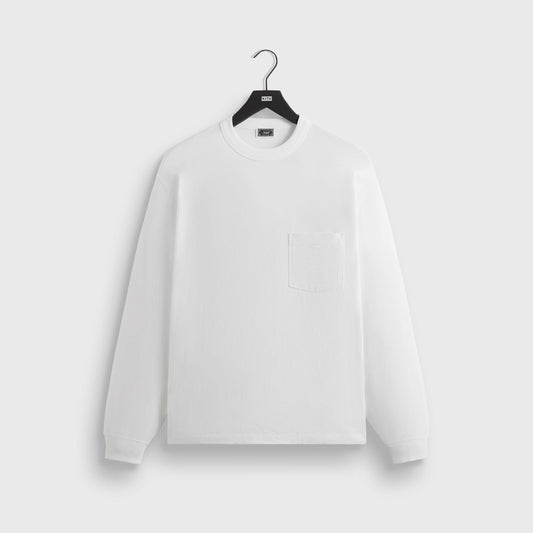 Men Kith Kith Long Sleeve Leonard Pocket Tee - White
